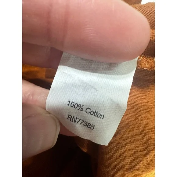 J.Crew Womens Ruffle Front Tank Top Burnt Orange Rust Cotton Y2K Scoop Neck S - Picture 7 of 7